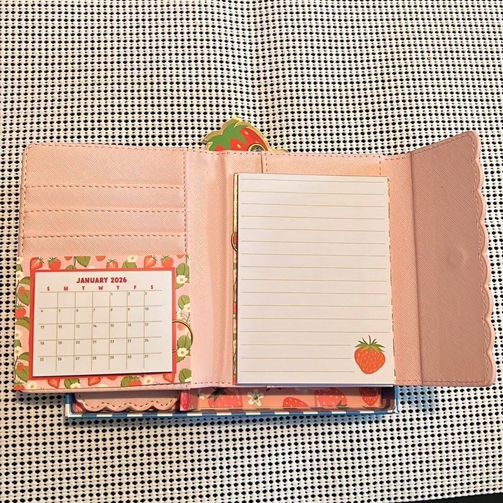 Strawberry Pink Travel Wallet and Luggage Tag Set. Plus an addition!